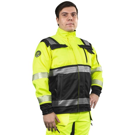 PATRON TAKKI GRANIITTI FL.KELT/MUSTA LK2 EN20471